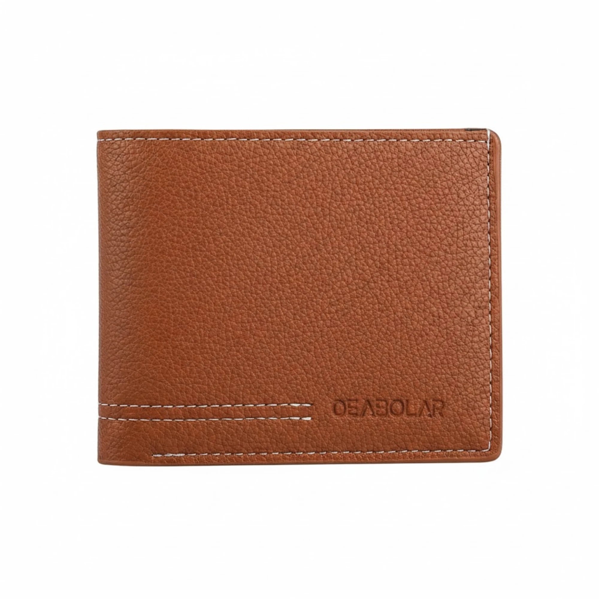 Men’s Slim Leather Wallet – Youth Luxury Short Bifold Card Holder, Minimalist Design