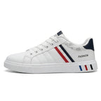 Men’s Casual Sneakers – Lightweight PU Leather Flats, Breathable Sports Shoes for Everyday Wear