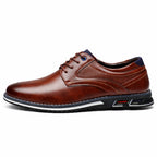Retro Men’s Leather Dress Shoes – Business and Casual Formal Shoes for Men, Black & Brown, Breathable and Comfortable