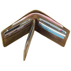 Men’s Genuine Leather Wallet – Handmade Vintage Design, Money Clip, Coin Pocket & Multi-Card Holder