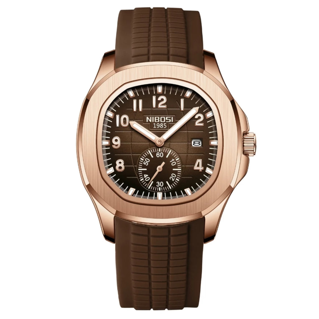 Men’s Sport Quartz Watch – Casual Silicone Strap, Waterproof, Luxury Design