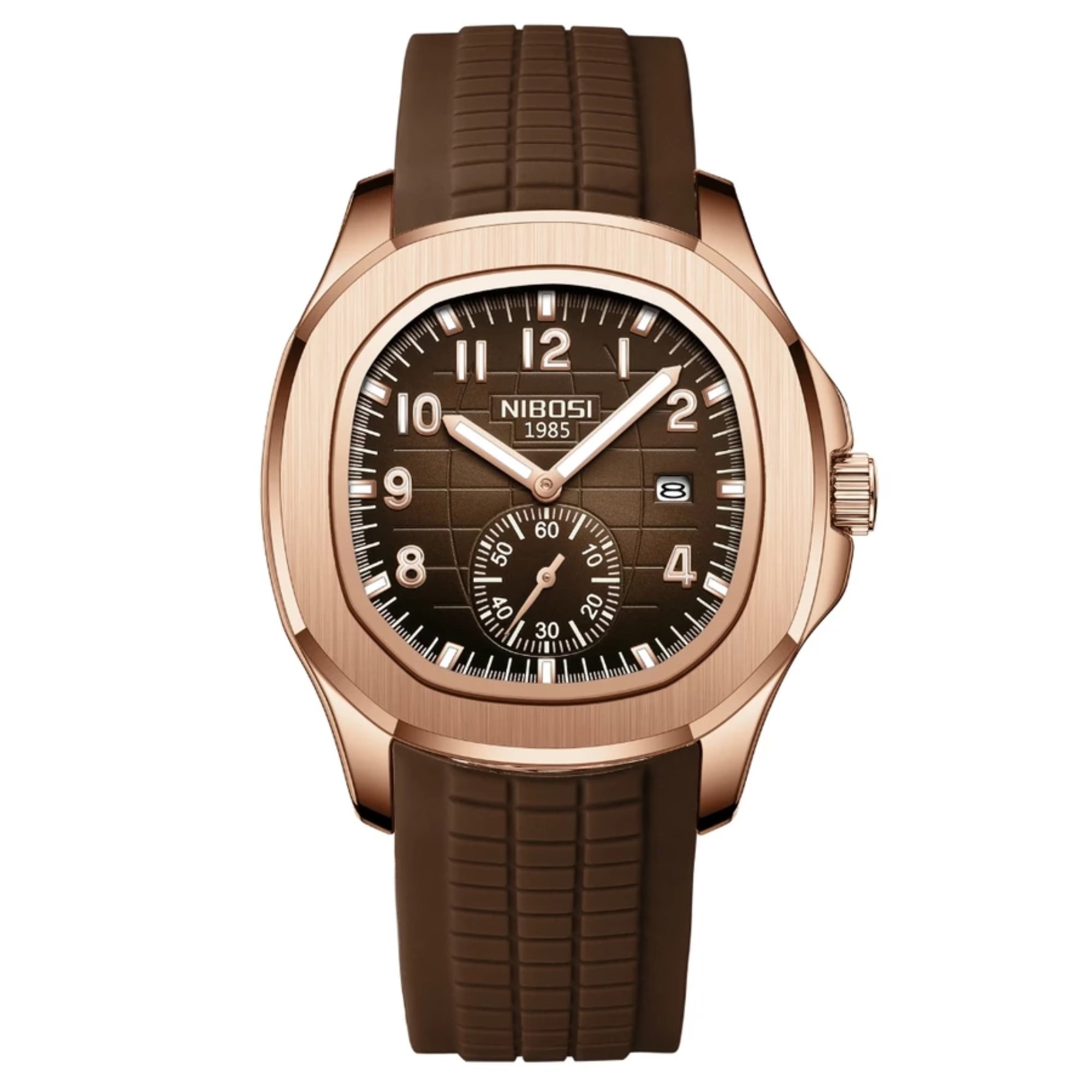 Men’s Sport Quartz Watch – Casual Silicone Strap, Waterproof, Luxury Design