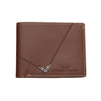 Men’s Leather Bifold Wallet – Short Design, Multiple Card & ID Holder, Casual Business Style