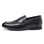 Men’s Formal Leather Loafers, Elegant Slip-On Dress Shoes for Office, Business, Parties, and Weddings