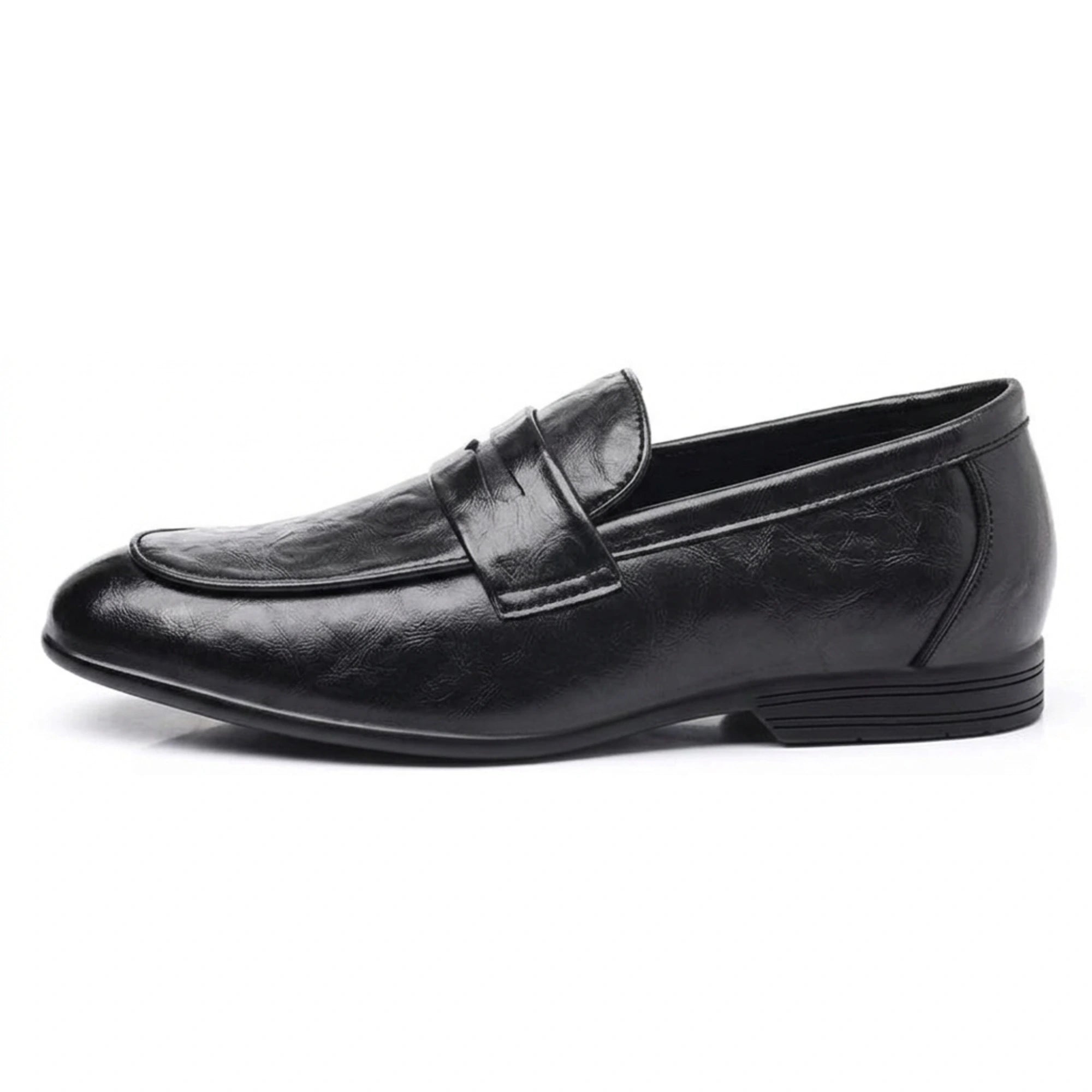 Men’s Formal Leather Loafers, Elegant Slip-On Dress Shoes for Office, Business, Parties, and Weddings