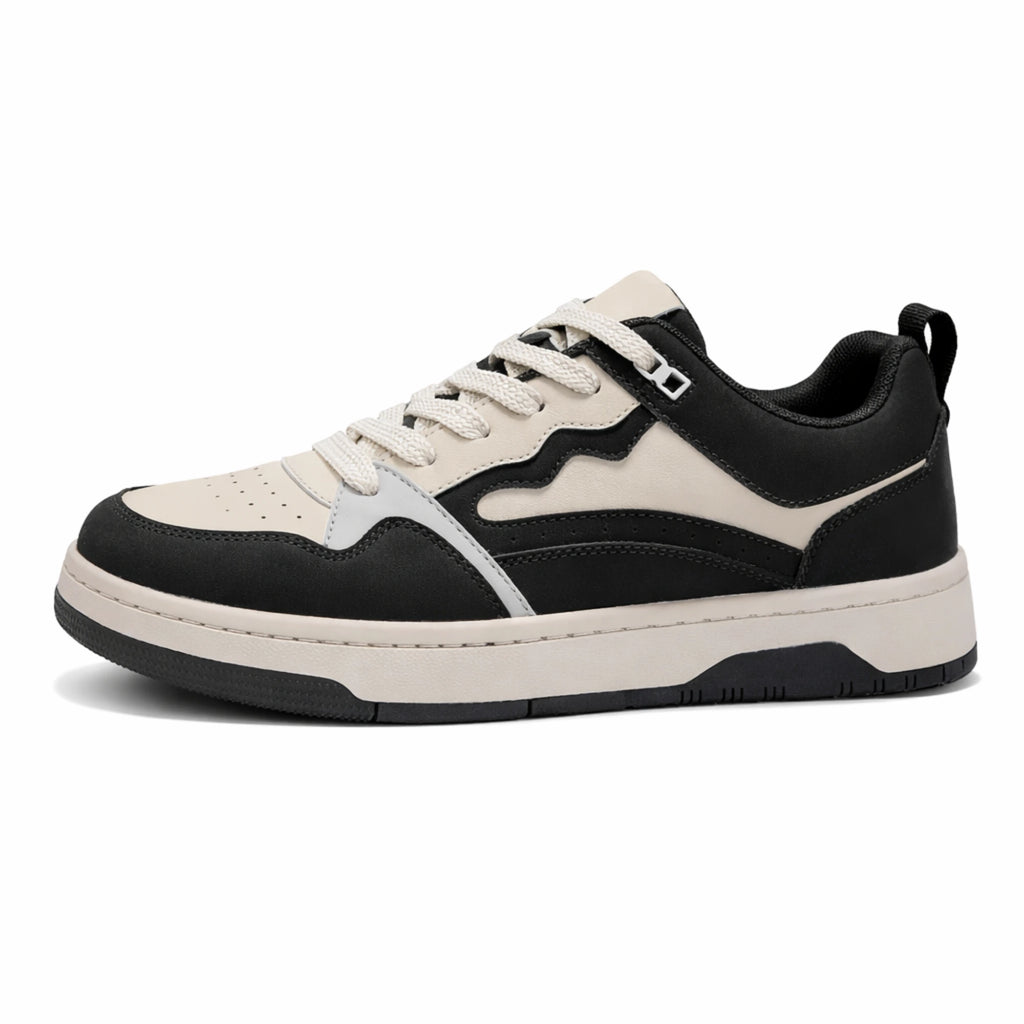 Men’s Casual Board Sneakers – Lightweight, Comfortable, Soft Sole, Lace-Up, Spring/Autumn