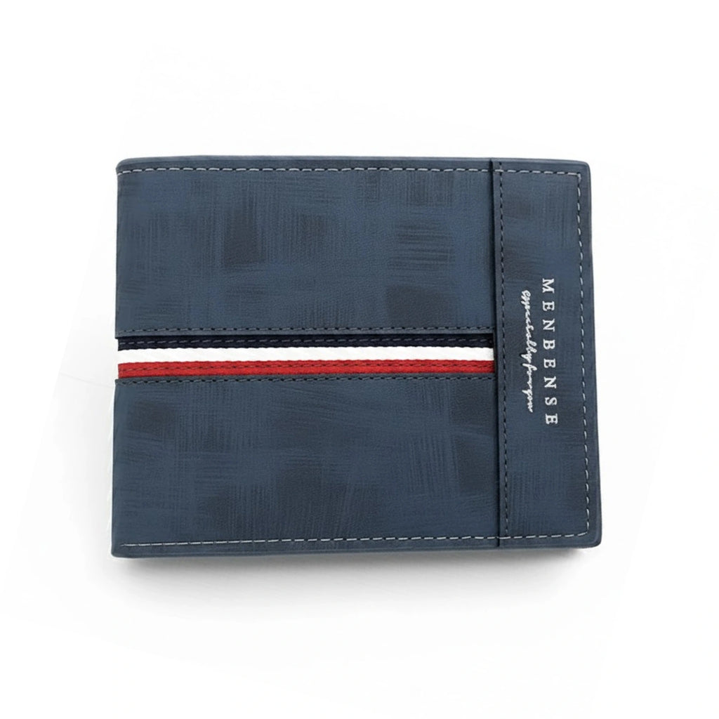 Men’s Slim PU Leather Wallet – Compact Card Holder with Coin Pocket, High-Quality Small Design