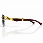 Men’s Square Rimless Sunglasses – Luxury Vintage Designer Style with Modern Fashion Look