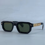 Men’s Polarized Square Sunglasses – Luxury Punk Design with Classic Rectangle Frame and UV400 Protection for Driving and Outdoor Use