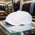 Men’s Solid Color Beret – Lightweight Polyester Casual Beret for Spring and Autumn