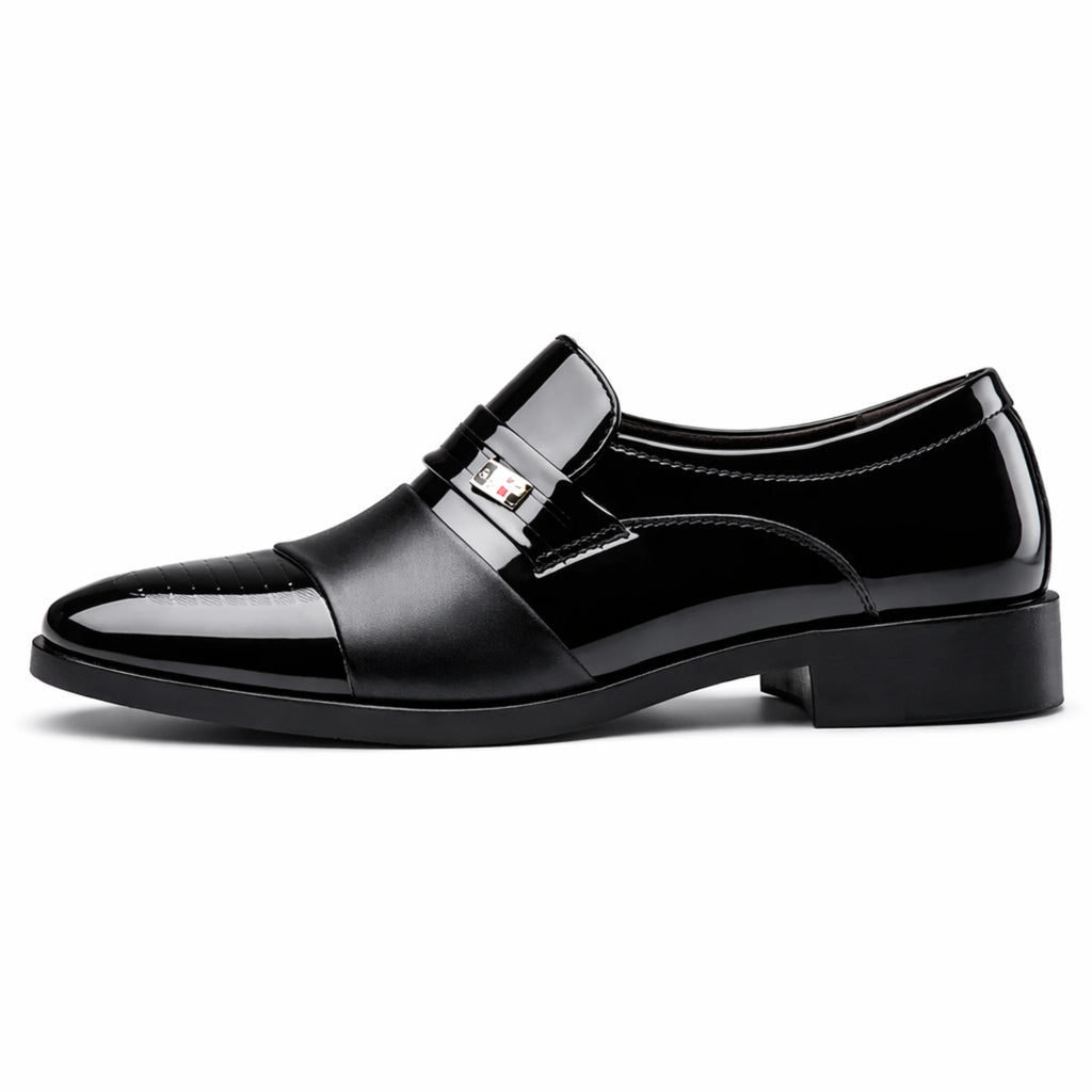 Men’s Leather Classics – Elegant Pointed Dress Shoes for Wedding, Business, Office, and Formal Occasions