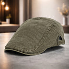 Men’s Summer Cotton Beret – Casual Solid Color Outdoor Sun Hat