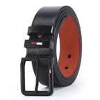 Men’s Classic PU Leather Belt with Alloy Pin Buckle – Business & Casual Waist Belt