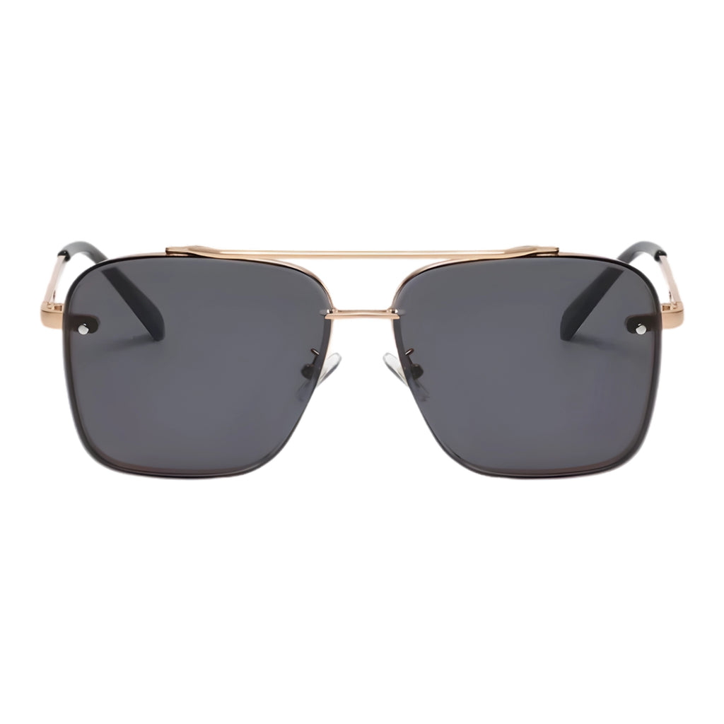 Men’s Square Luxury Sunglasses – Gradient Pilot Design with Modern Aviation-Inspired Style
