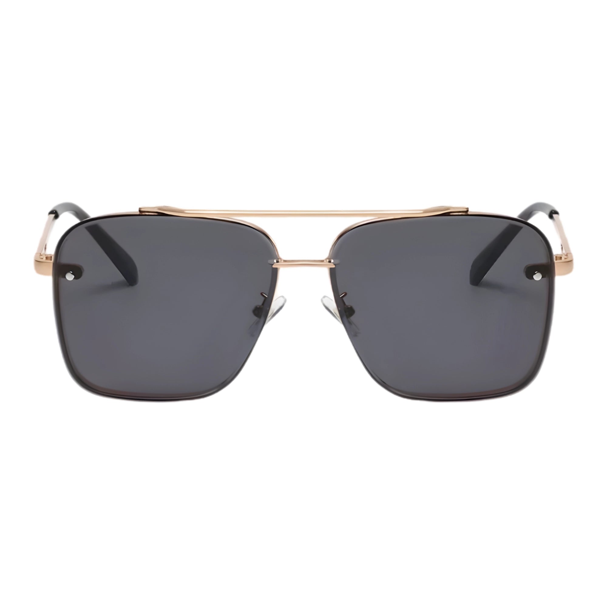 Men’s Square Luxury Sunglasses – Gradient Pilot Design with Modern Aviation-Inspired Style
