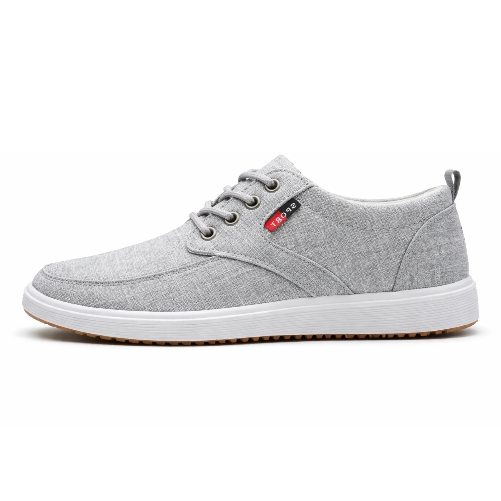 Odorless Slip-Resistant Navy Blue Sneakers for Men & Teen Boys – Casual Lace-Up Canvas Student Shoes, Comfortable Everyday Footwear