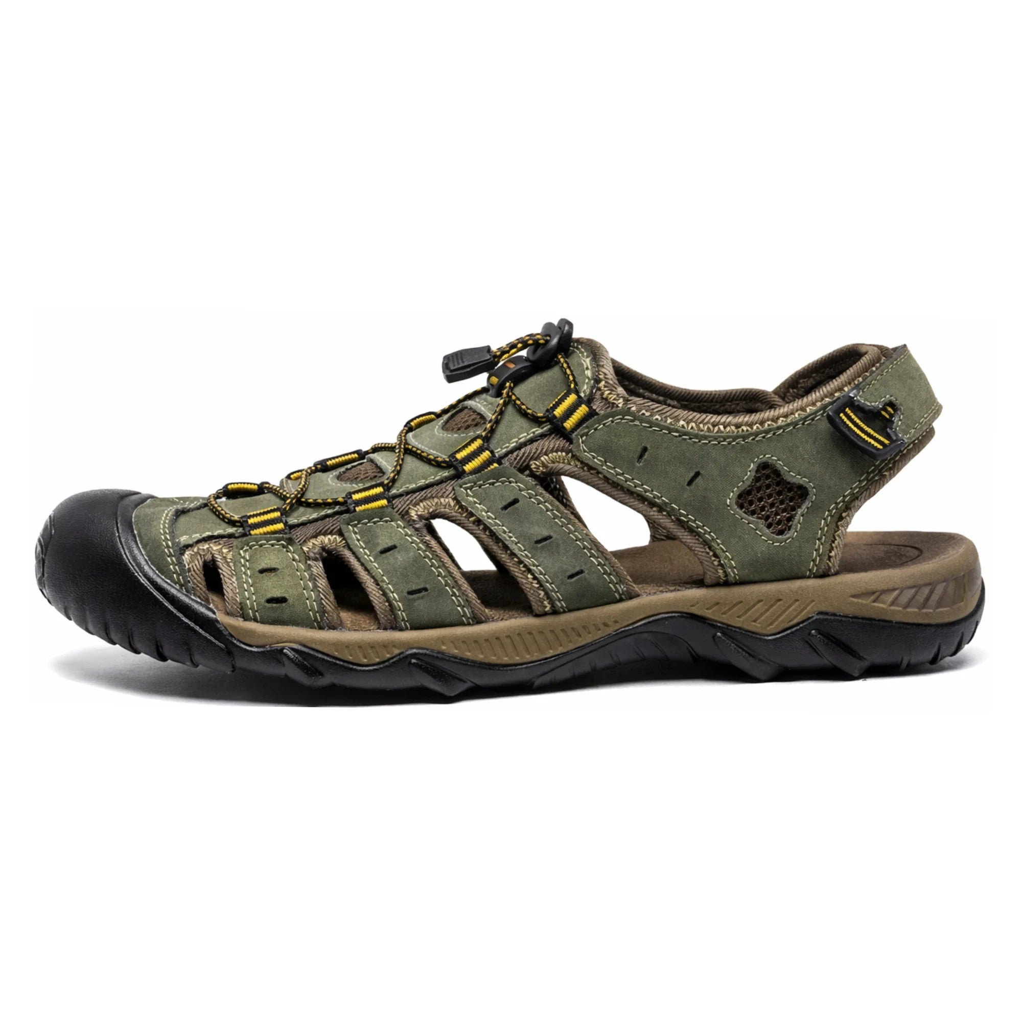Premium Genuine Leather Sandals – Extended Size Collection, Casual Beach & Outdoor Design