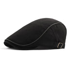 Adjustable Men’s Cotton Beret – Classic Casual Style for Spring & Summer
