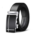 Men’s Genuine Leather Belt – Automatic Buckle, High-Quality Leather Strap for Casual and Jeans Wear