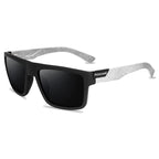 Men’s Black Polarized Sunglasses – Classic Square Design for Outdoor, Driving and Fishing with UV400 Protection