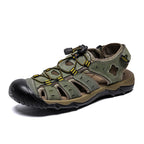 Premium Genuine Leather Sandals – Extended Size Collection, Casual Beach & Outdoor Design