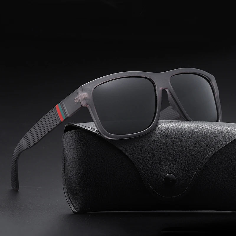 Men’s High-End Polarized Sunglasses – Luxury Square UV400 Driving & Travel Eyewear