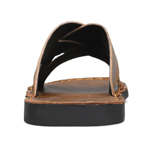 Premium Woven Cowhide Leather Sandals – Luxury Design with Extended Size Range