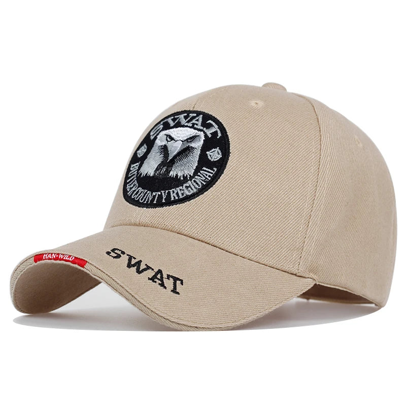 Tactical cap with eagle embroidery – army style baseball hat