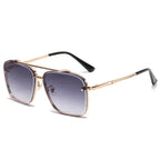 Men’s Square Luxury Sunglasses – Gradient Pilot Design with Modern Aviation-Inspired Style