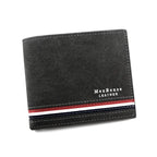 Men’s Short Wallet – Slim PU Leather Wallet with Zipper Coin Pocket, Card Holders, Money Clip, High-Quality Casual Wallet