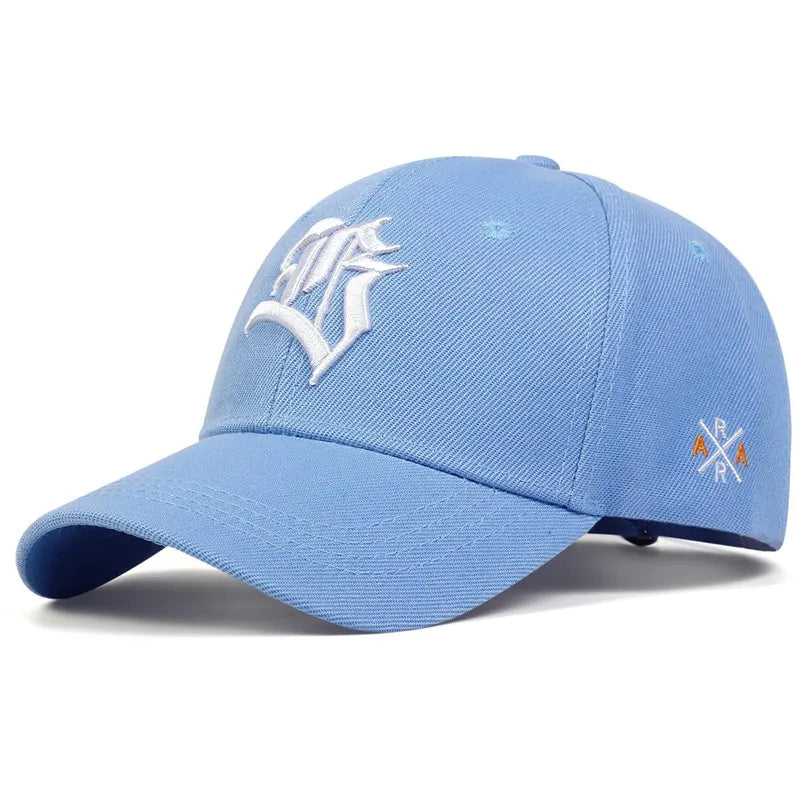 Gothic Geometric Embroidered Baseball Cap – Adjustable Casual Sun Protection Hat for Spring and Autumn