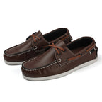 Men’s Trendy Apron Toe Loafers, Comfortable Slip-On Non-Slip Shoes for Walking, Travel, and Everyday Wear in Spring and Summer