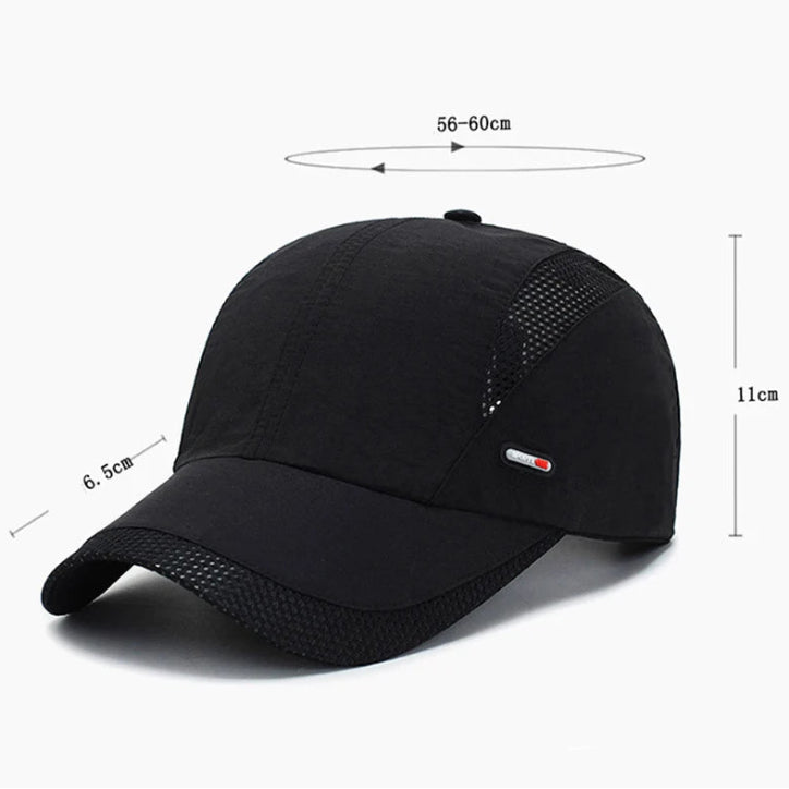 Breathable Quick-Dry Ultra-Thin Baseball Cap for Men – Sports Outdoor Hat for Hiking, Cycling, Fishing, and Mountaineering