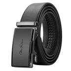 Men’s Genuine Leather Belt – Automatic Waistband for Business, Casual, and Everyday Wear