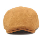 Men’s Beret Cap – Spring & Autumn Solid Suede Vintage Artist Painter Beret Hat