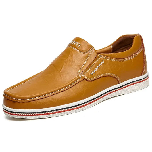 Men’s Leather Loafers – Casual & Party Driving Flats, Genuine Leather Business and Office Shoes