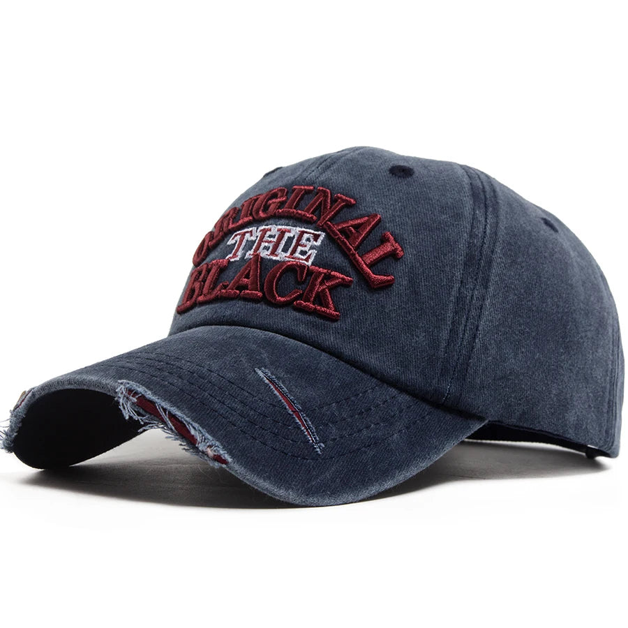 Vintage Washed Cotton Embroidered Cap – Casual Everyday Wear Model