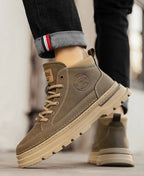 Men’s Classic High-Top Boots – Casual and Work Boots, Non-Slip, Comfortable, Retro Style Winter Boots