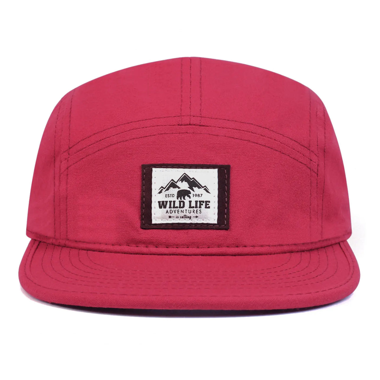 Men’s Cotton 5 Panel Baseball Cap – Adjustable Snapback Casual Hat