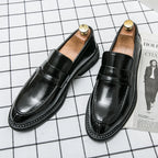 Men’s Premium Business Loafers – Elegant Leather Slip On Dress Shoes, Soft Sole, High Quality Shoes for Business, Parties and Weddings