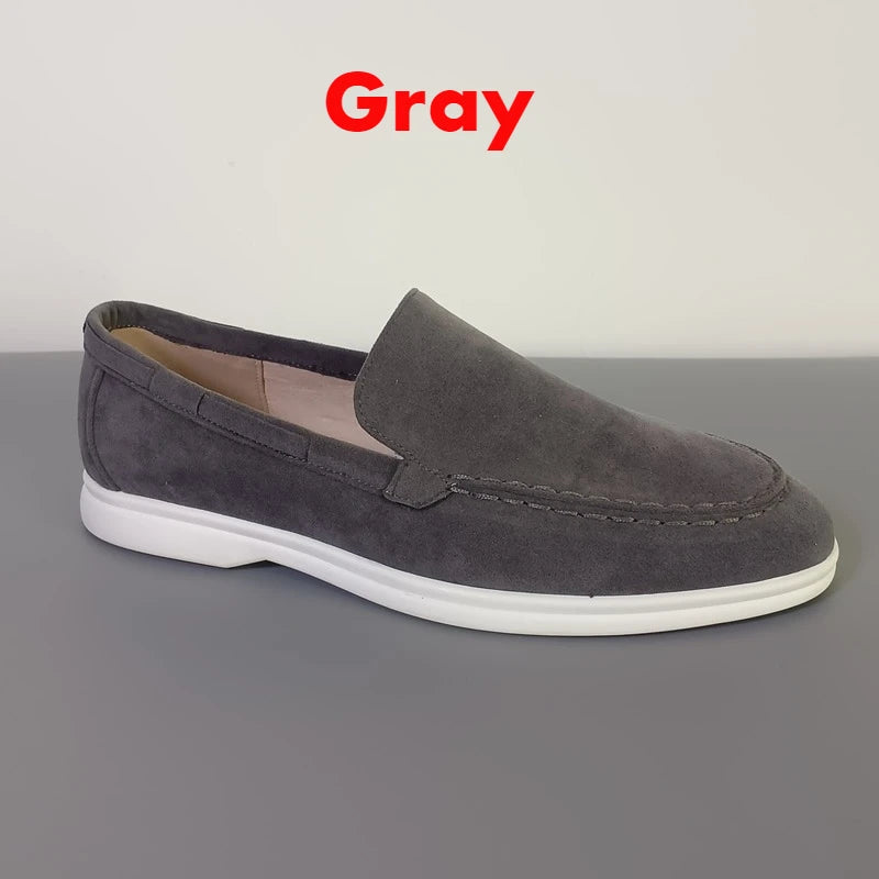 Men’s Premium Suede Loafers, Elegant Casual Shoes, Comfortable Breathable Slip-On Driving Loafers for Everyday Wear