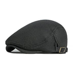 Men’s Mesh Beret – Adjustable Breathable Casual Style for Spring & Summer