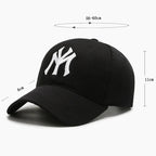 Men’s Casual Baseball Cap with Letter Embroidery – Adjustable Trucker Hat for Spring and Autumn Outdoor Use