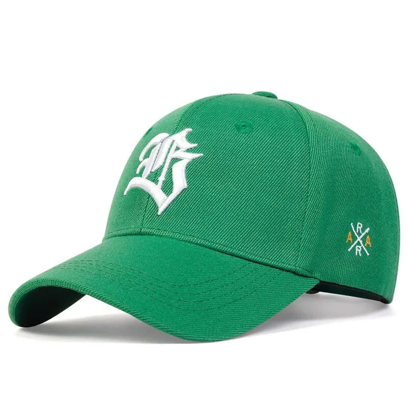 Gothic Geometric Embroidered Baseball Cap – Adjustable Casual Sun Protection Hat for Spring and Autumn