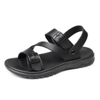 Summer Sandals for Men Outdoor Casual Sport Slippers PU Leather Non-slip Breathable Roman Shoes