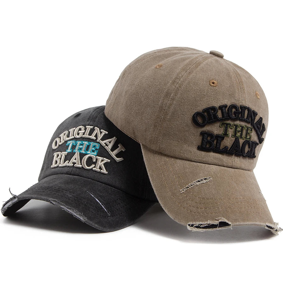 Vintage Washed Cotton Embroidered Cap – Casual Everyday Wear Model