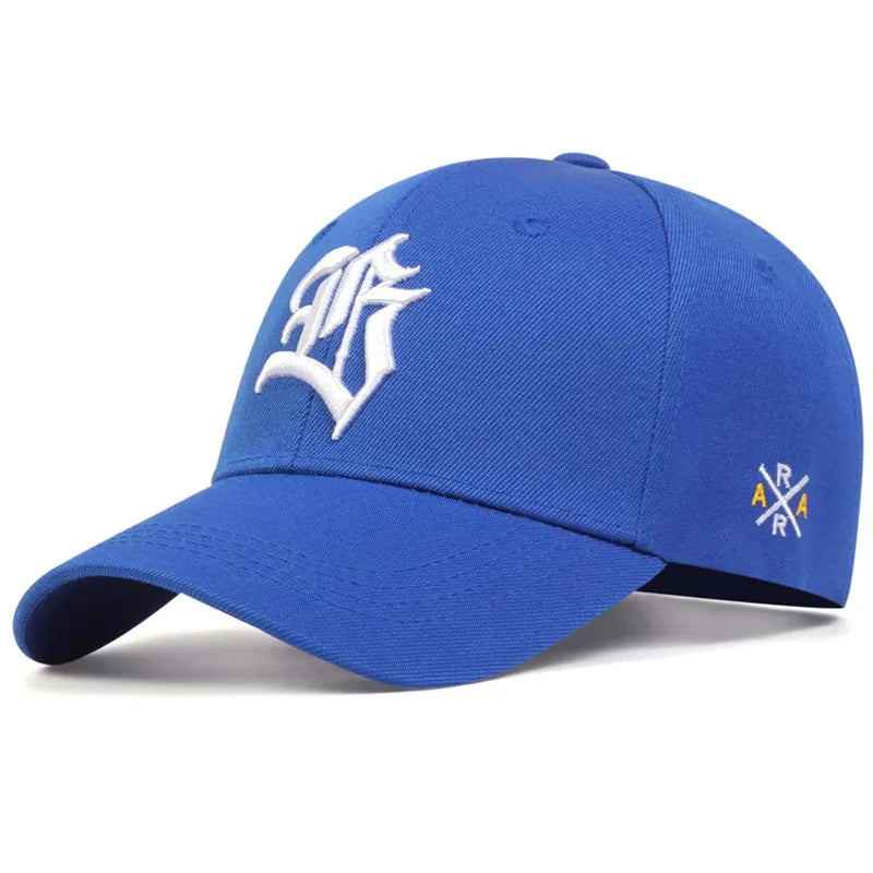 Gothic Geometric Embroidered Baseball Cap – Adjustable Casual Sun Protection Hat for Spring and Autumn