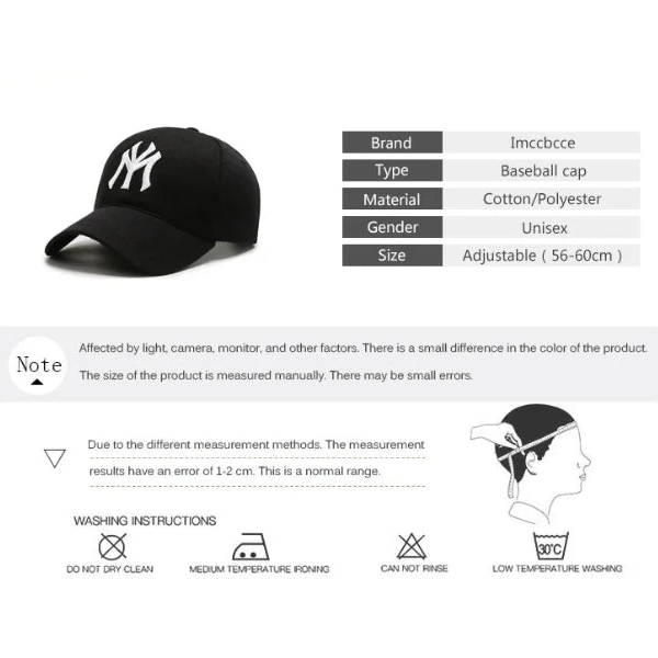 Men’s Casual Baseball Cap with Letter Embroidery – Adjustable Trucker Hat for Spring and Autumn Outdoor Use