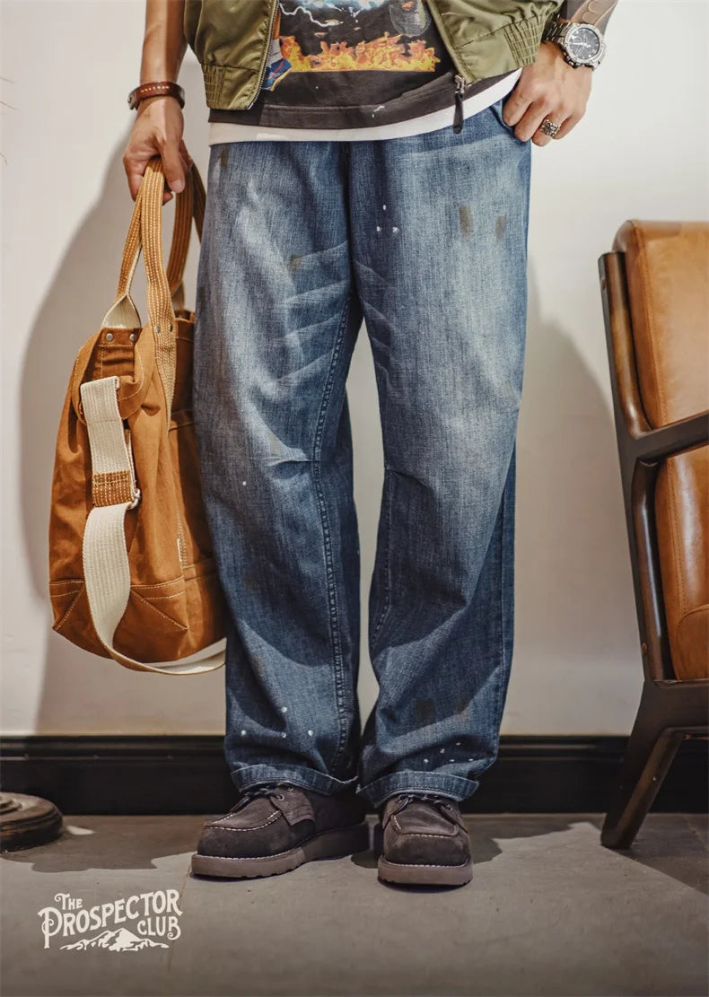 Men’s Retro Low-Top Work Boots – Cow Suede Leather Lace-Up Boots, Chunky Sole, Comfortable Autumn Winter Boots