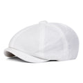 Men’s Solid Color Beret – Lightweight Polyester Casual Beret for Spring and Autumn